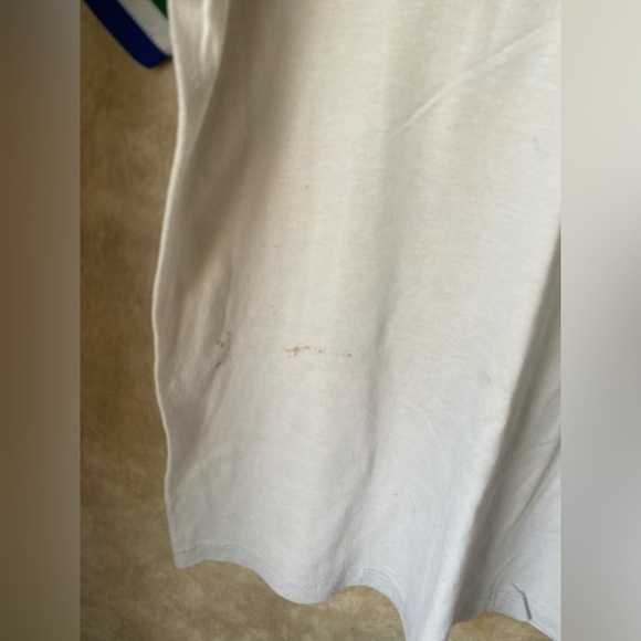 Vintage Russell Athletic Sportswear Baseball Jersey Blue Green 70s 80s Thrashed - Picture 6 of 7